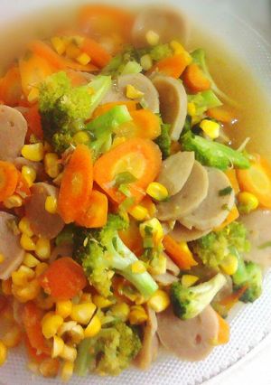 Foto resep capcai rainbow