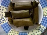 Lontong Isi Wortel dan Ayam