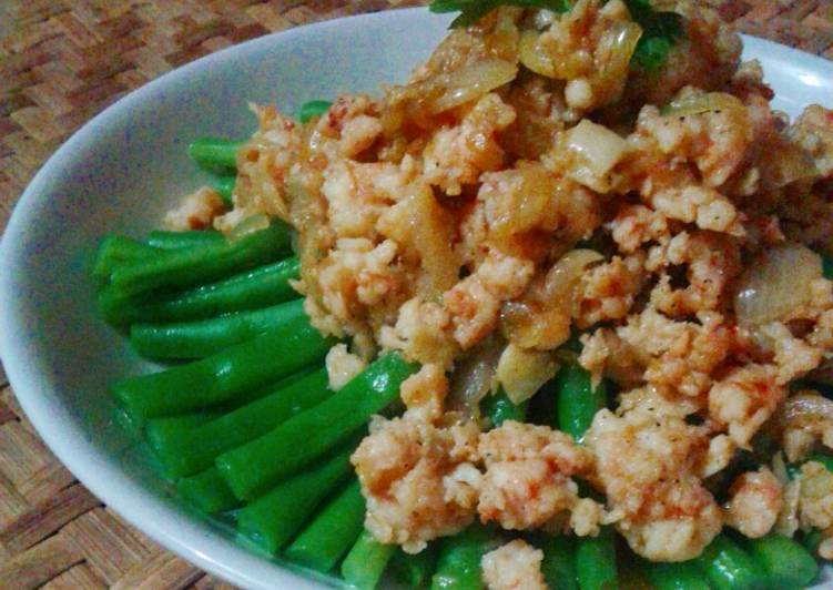 Buncis Tumis Singapore Versi Udang a la Saya