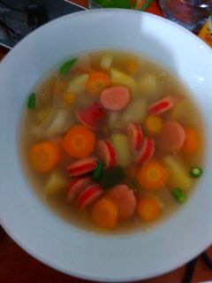 Foto resep soup sosis