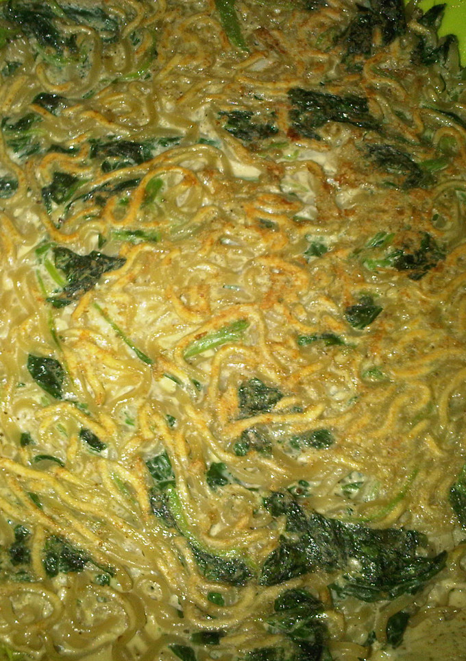 Foto resep Dadar Mie Bayam