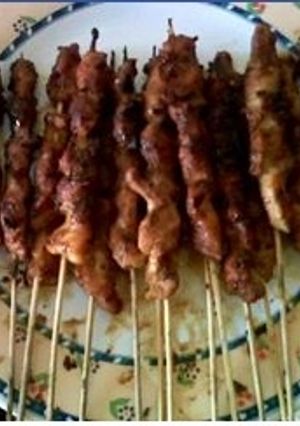 Foto resep sate ayam favorit ala Menikawarno
