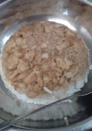 Foto resep Nasi Tim Ayam Tempe