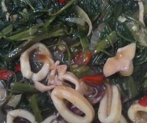 Resep Populer Cumi Kangkung Saus Tiram Enak dan Sehat
