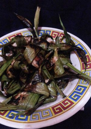 Foto resep ayam panggang pandan