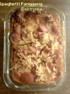 Foto resep spaghetti panggang yummy