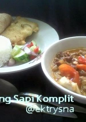 Foto resep tongseng sapi komplit