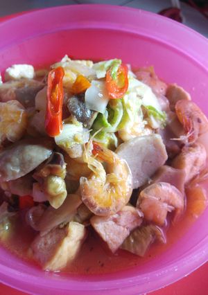 Foto resep tumis sawi putih udang