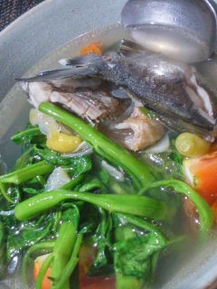 Foto resep Soup Ikan Bawal Kangkung
