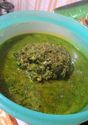 Foto resep Daun Ubi Tumbuk Kampung (Bulung Gadung Duda)