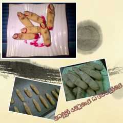 A picture of finger cookies/kukis jari.
