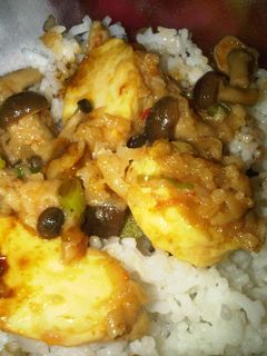 Foto resep Nasi Tofu Jamur Pedas