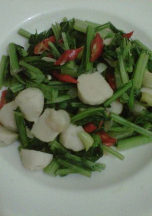 Foto resep cah bakso sawi hijau ala bunda megga