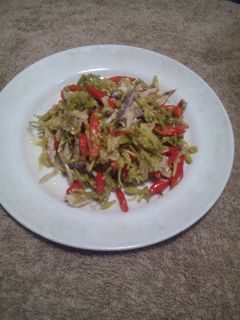 Foto resep Tumis Bunga Pepaya Suir Cakalang