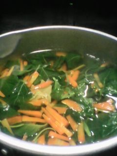 Foto resep sayur bayam ceria