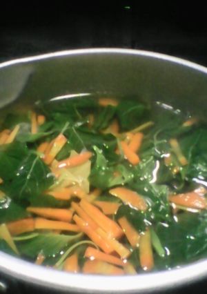 Foto resep sayur bayam ceria