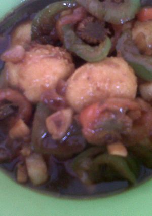 Foto resep Bola Tahu Siram Bumbu Kecap