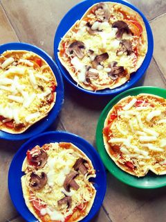 Foto resep Pizza Cheese Mushroom