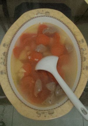Foto resep Sop Wokeba (Wortel,kentang,bakso)