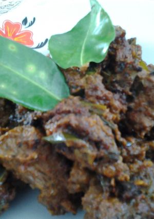 Foto resep daging masak santan kering