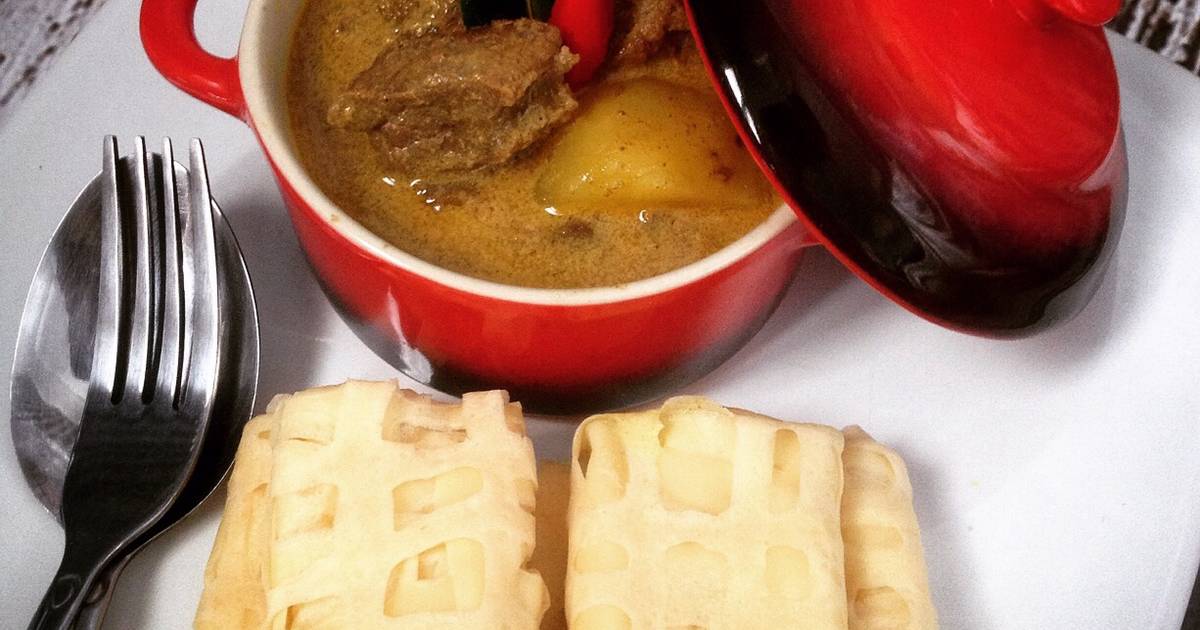 Resep Gule Sapi & Roti Jala oleh Ibu Malka - Cookpad