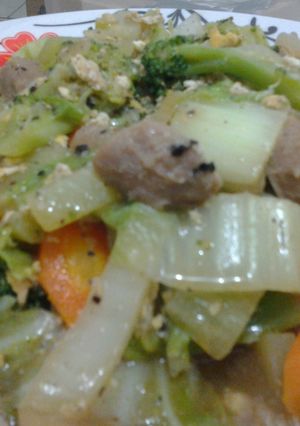 Foto resep capcay lada hitam