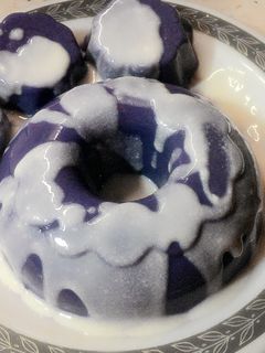 Foto resep PUDING SANTAN UBI UNGU WITH VLA SAUS
