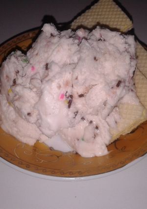 Foto resep ice cream santan simple