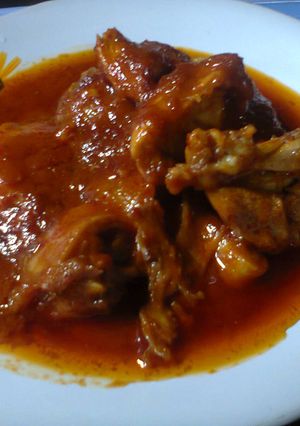 Foto resep Ayam Bumbu Masak Habang Kuah Santan