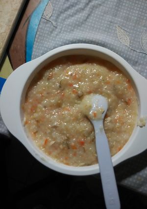 Foto resep Bubur wocislayam (wortel, buncis, labu, ayam) 8 bulan 