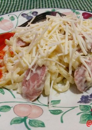 Foto resep PASTA FETUCINI SOSIS