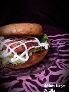 Foto resep chicken burger