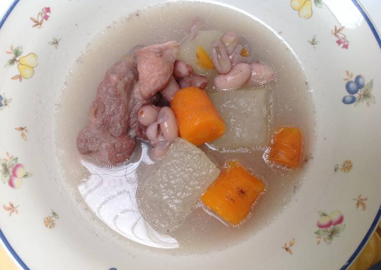 Sup Bakut Kacang Merah + WORTEL + Labu TUNGKUR