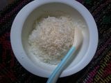 Bubur lemu topping keju-MPASI