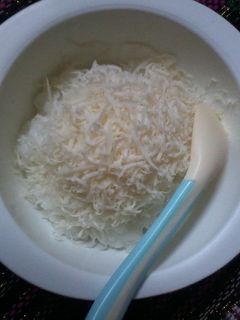 Foto resep Bubur lemu topping keju-MPASI