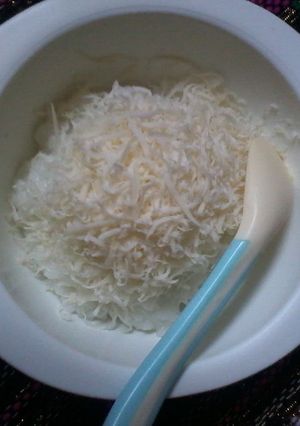 Foto resep Bubur lemu topping keju-MPASI