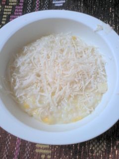 Foto resep Bubur ayam jagung keju-MPASI