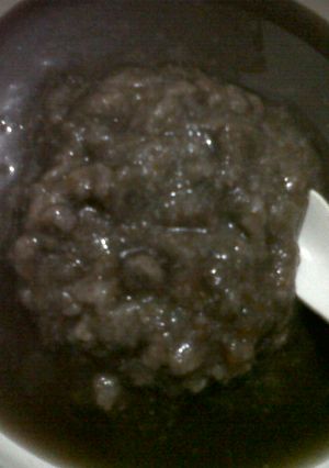 Foto resep Bubur Saring Salmon Ungu (MPASI 8bln+)