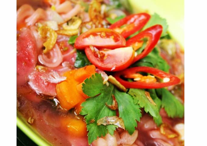 Resep Rainbow Soup (Sup Kacang Merah, Main Course) Anti Gagal