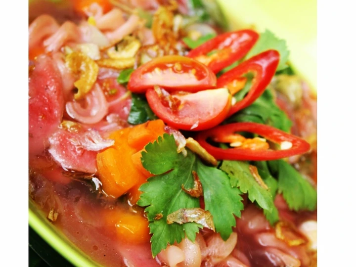 Cara Gampang Menyiapkan Resep Rainbow Soup (Sup Kacang Merah, Main Course) yang Menggugah Selera Anti Ribet, Uenak Banget