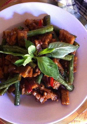 Foto resep Orek Tempe Kemangi Pedas 