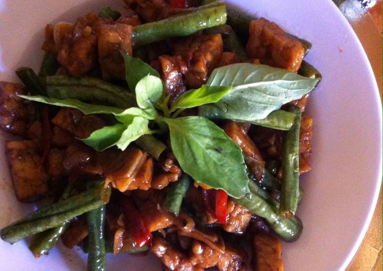 Resep Orek Tempe Kemangi Pedas yang nikmat