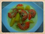 Gulai labu tanah dan udang lezat