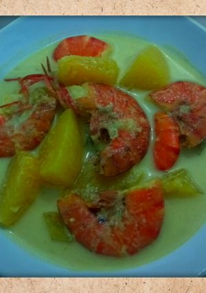 Foto resep Gulai labu tanah dan udang lezat