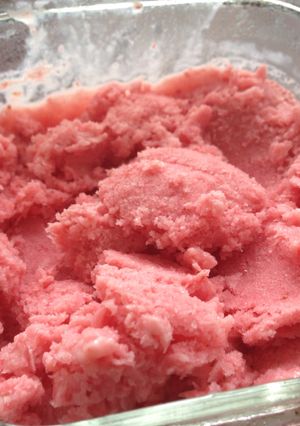 Foto resep Strawberry sorbet mudah ala JTT