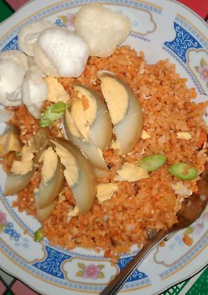 Foto resep nasi goreng petai