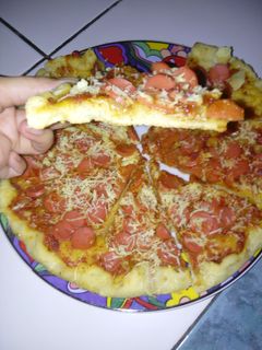 Foto resep Pizza Kornet Sosis Simple