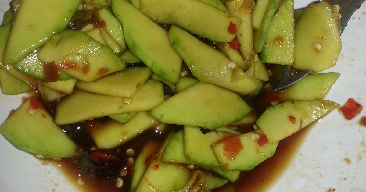 Resep Rujak Mangga Muda Asam Pedas Manis Gurih oleh Yulia la Bhre - Cookpad