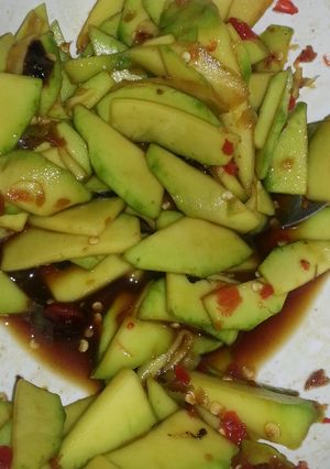 Foto resep Rujak Mangga muda asam pedas manis gurih