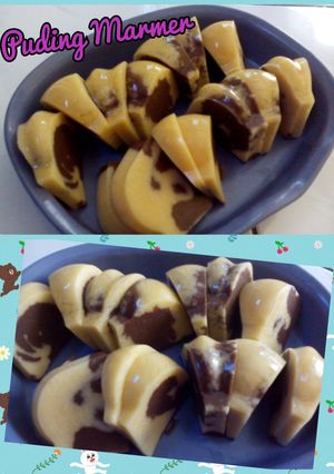 Foto resep Puding marmer